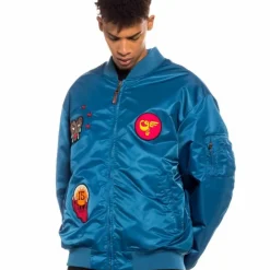 Grimey Chaqueta Bomber Glorified - Blue | Spring 22 Hot