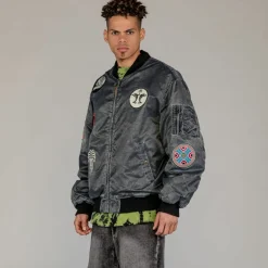Grimey Chaqueta Bomber The Clout Washed Black | Spring 23 Best