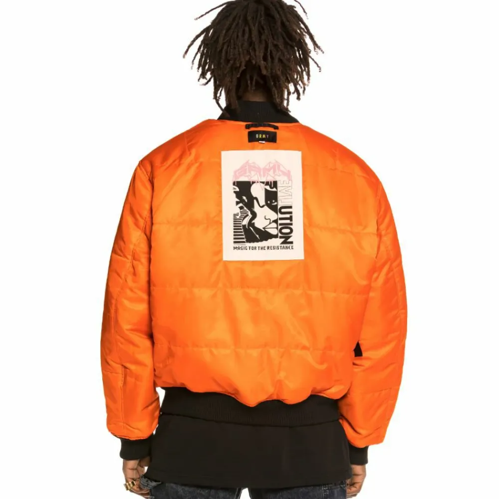 Grimey Chaqueta Bomber Reversible "Liveution" - Black | Spring 21 Shop