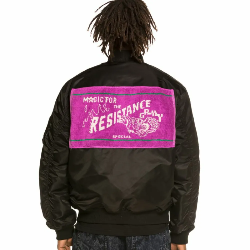 Grimey Chaqueta Bomber Reversible "Liveution" - Black | Spring 21 Shop