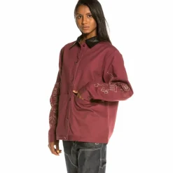 Grimey Chaqueta Chica Call Of Yore Fw20 Wine Fashion