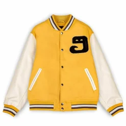 Grimey Chaqueta De Baseball "Lust Mantra" - Yellow | Fall 22 Cheap