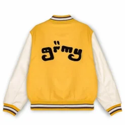 Grimey Chaqueta De Baseball "Lust Mantra" - Yellow | Fall 22 Cheap