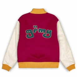 Grimey Chaqueta De Baseball "Lust Mantra" - Wine | Fall 22 Online