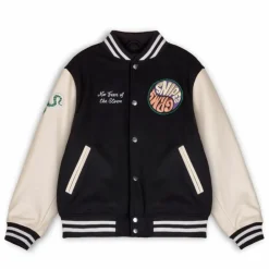 Grimey Chaqueta De Baseball "Snipes X True Roots" - Black | Fall 22 Hot
