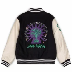Grimey Chaqueta De Baseball "Snipes X True Roots" - Black | Fall 22 Hot
