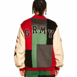 Grimey Chaqueta De Baseball "Singgang Junction" - Green | Fall 21 Hot