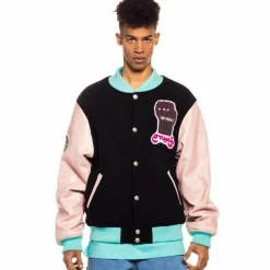 Grimey Chaqueta De Baseball "Day Dreamer" - Black | Spring 22 Flash Sale