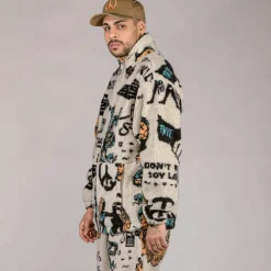 Grimey Chaqueta Lost Boys Sherpa - Cream | Winter 22 Outlet