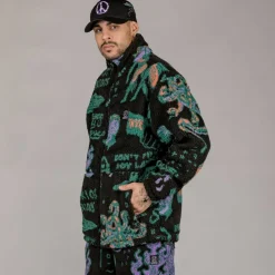 Grimey Chaqueta Lost Boys Sherpa - Black | Winter 22 Online