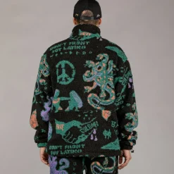 Grimey Chaqueta Lost Boys Sherpa - Black | Winter 22 Online