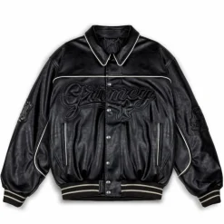 Grimey Chaqueta Madrid Pu Leather - Black | Fw23 Best Sale