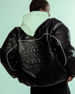 Grimey Chaqueta Madrid Pu Leather - Black | Fw23 Best Sale