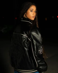 Grimey Chaqueta Madrid Pu Leather - Black | Fw23 Best Sale