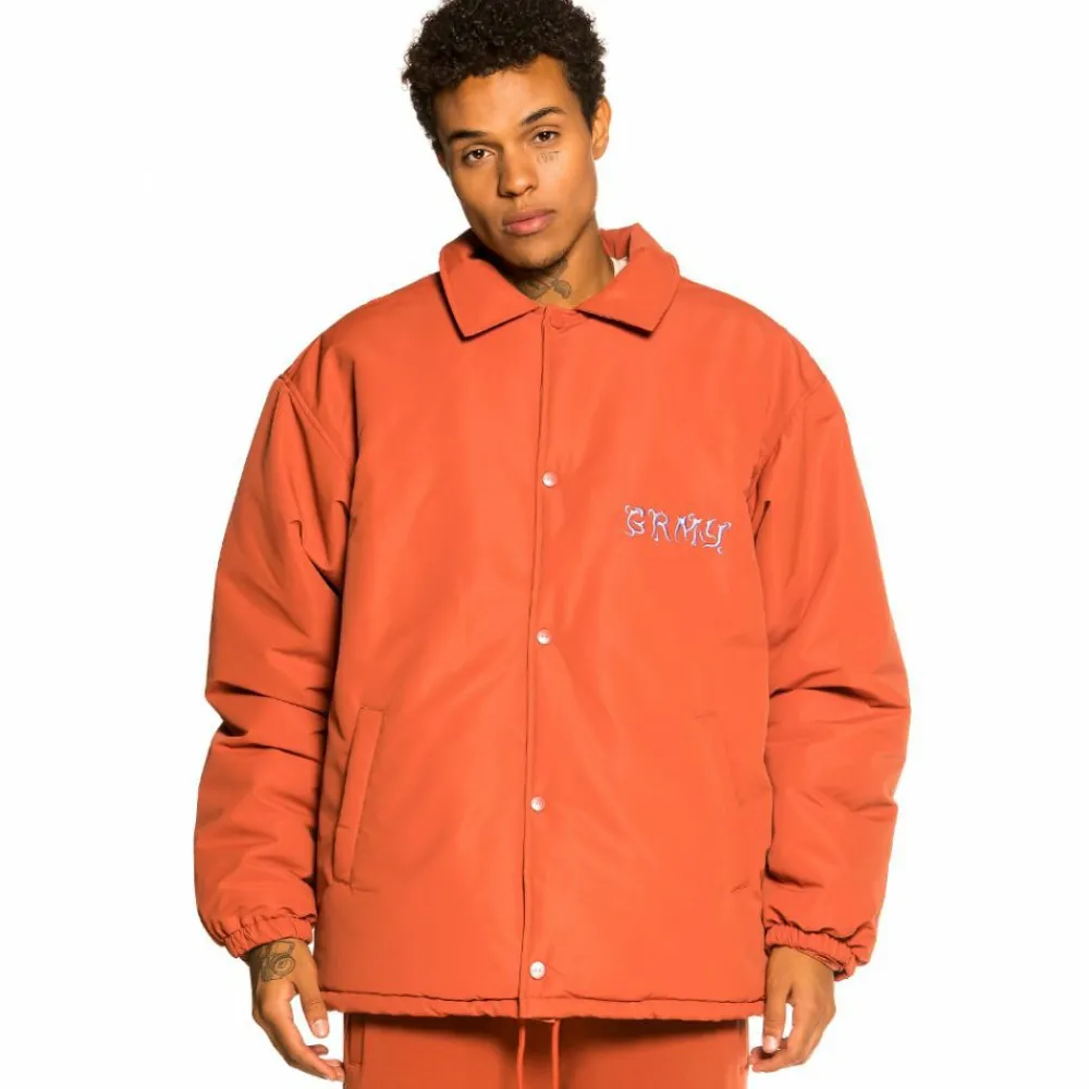 Grimey Chaqueta (Heavy Coach) "Jazz Thing" - Ochre | Fall 21 Shop