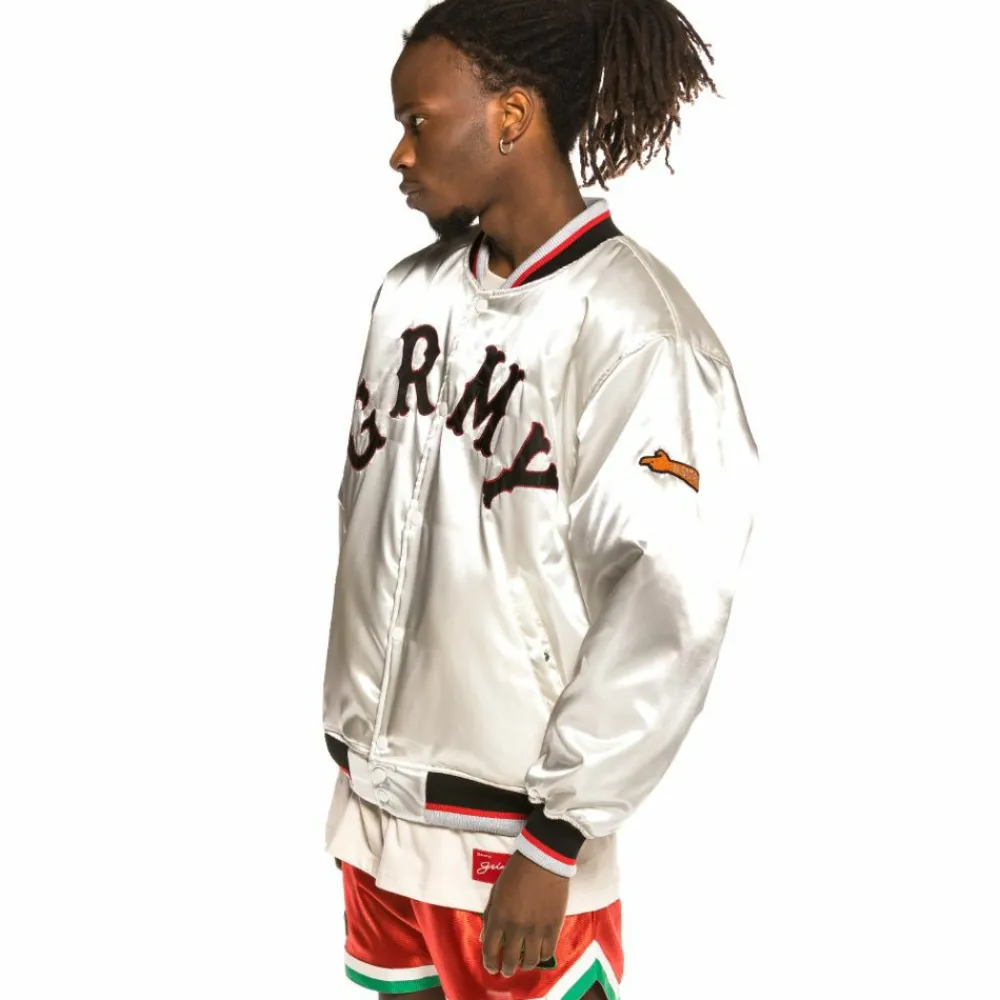 Grimey Chaqueta Satinada Reversible "The Loot" - White | Spring 21 Fashion