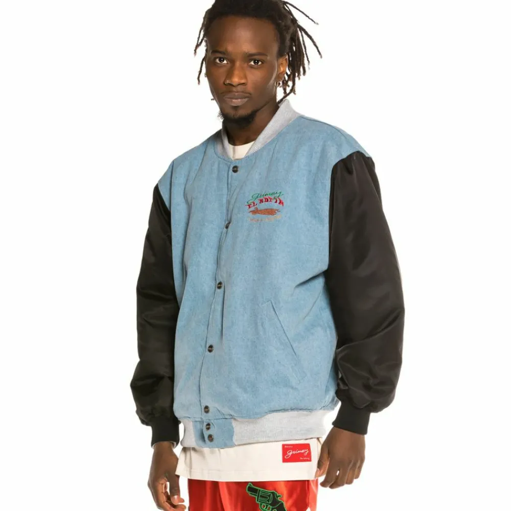 Grimey Chaqueta Satinada Reversible "The Loot" - White Ii | Spring 21 Shop