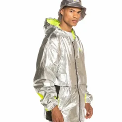 Grimey Chubasquero Planete Noire Fw19 Silver Best Sale