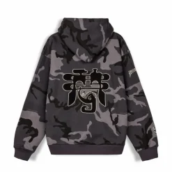 Grimey All Over Print Tusker Temple Vintage Hoodie Black | Fw23 Discount