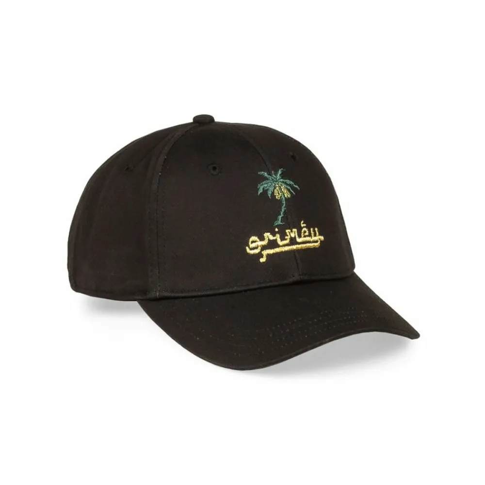 Grimey Nablus Stones Curved Visor Cap - Black | Fw23 Flash Sale