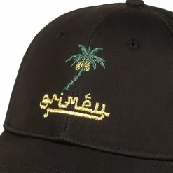 Grimey Nablus Stones Curved Visor Cap - Black | Fw23 Flash Sale