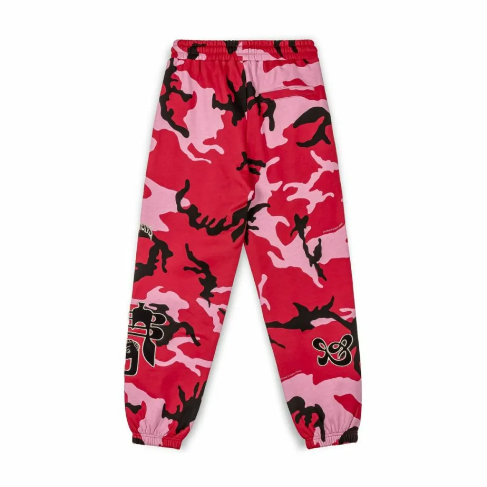 Grimey Pantalon Chandal All Over Print Tusker Temple - Red | Fw23 Outlet