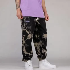 Grimey Pantalon Chandal Ufollow Bleached - Black | Spring 23 Flash Sale