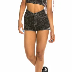 Grimey Pantalon Corto Chica Carnitas Denim Ss20 Black Outlet