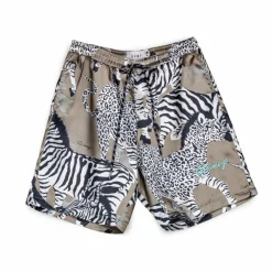 Grimey Pantalon Corto Animal Satin - Copper | Summer 23 Hot