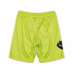 Grimey Pantalon Corto Cloven Tongues Mesh - Fluor Lime | Summer 23 Sale
