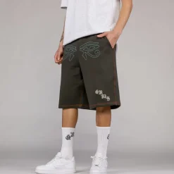 Grimey Pantalon Corto Fire Route - Black | Spring 23 Flash Sale