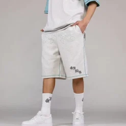Grimey Pantalon Corto Fire Route - Sport Grey | Spring 23 Fashion