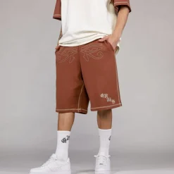 Grimey Pantalon Corto Fire Route - Brown | Spring 23 Sale