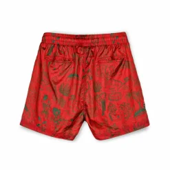 Grimey Pantalon Corto The Toughest Satin - Red | Spring 23 Clearance