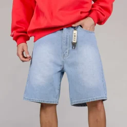 Grimey Pantalon Corto The Toughest - Washed Light Blue | Spring 23 Cheap