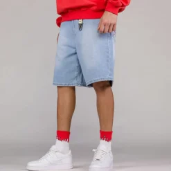 Grimey Pantalon Corto The Toughest - Washed Light Blue | Spring 23 Cheap