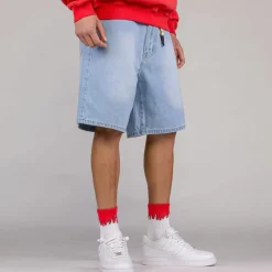 Grimey Pantalon Corto The Toughest - Washed Light Blue | Spring 23 Cheap