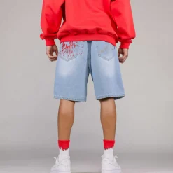 Grimey Pantalon Corto The Toughest - Washed Light Blue | Spring 23 Cheap