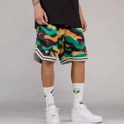 Grimey Pantalon Corto Ufollow Mesh Basket - Black | Spring 23 Clearance