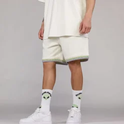 Grimey Pantalon Corto Ufollow Grmy - White | Spring 23 Cheap