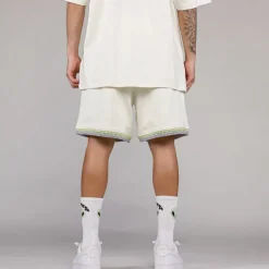 Grimey Pantalon Corto Ufollow Grmy - White | Spring 23 Cheap