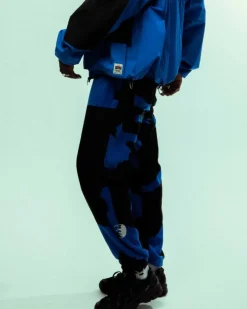 Grimey Pantalon Back At You All Over Print Polar Fleece - Royal Blue | Fw23 Cheap