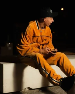 Grimey Pantalon Madrid Velvet - Orange | Fw23 Sale