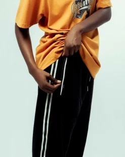 Grimey Pantalon Madrid Velvet - Black | Fw23 Shop