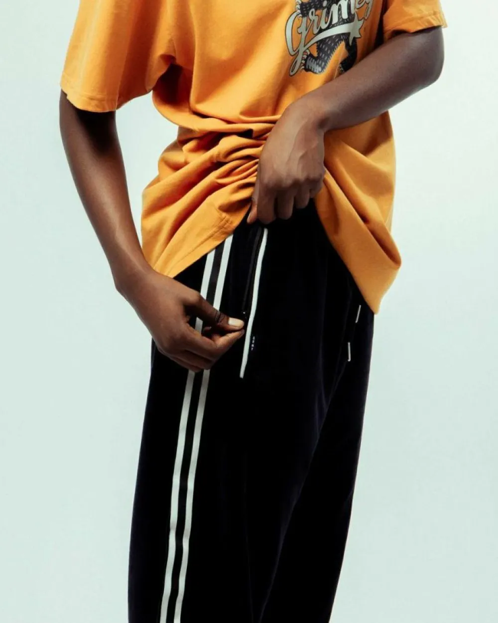 Grimey Pantalon Madrid Velvet - Black | Fw23 Shop