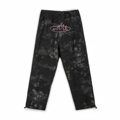 Grimey Pantalon Melted Stone Nylon Tie And Dye - Black | Fw23 Cheap