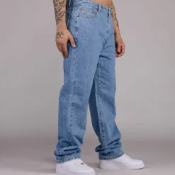 Grimey Pantalon Snow Fox - Washed Blue | Winter L 22 Fashion