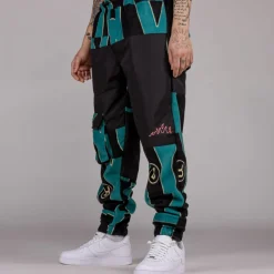Grimey Pantalon Snow Fox All Over Print Polar Fleece - Blue | Winter L 22 Sale