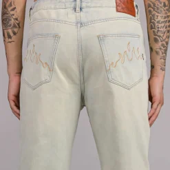 Grimey Pantalon Snow Fox - Washed Light Blue | Winter L 22 Shop