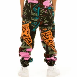 Grimey Pantalon "Space Lady All Over Jacquard " Sherpa - Blue | Winter 21 Discount